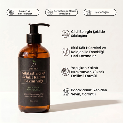 Diri Ten Sıkılaştırıcı & Selülit Karşıtı Bakım Yağı